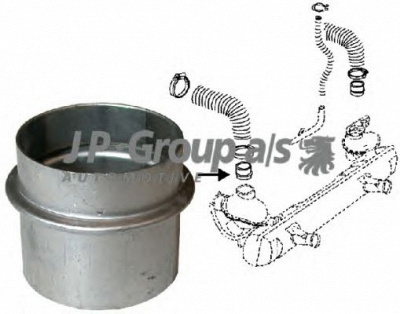JP GROUP 8121500100 -  Трубопровод, теплообменник